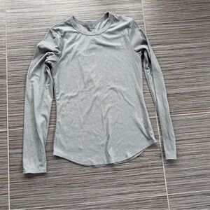 No Boundaries Gray Long Sleeve Women's Thermal Shirt